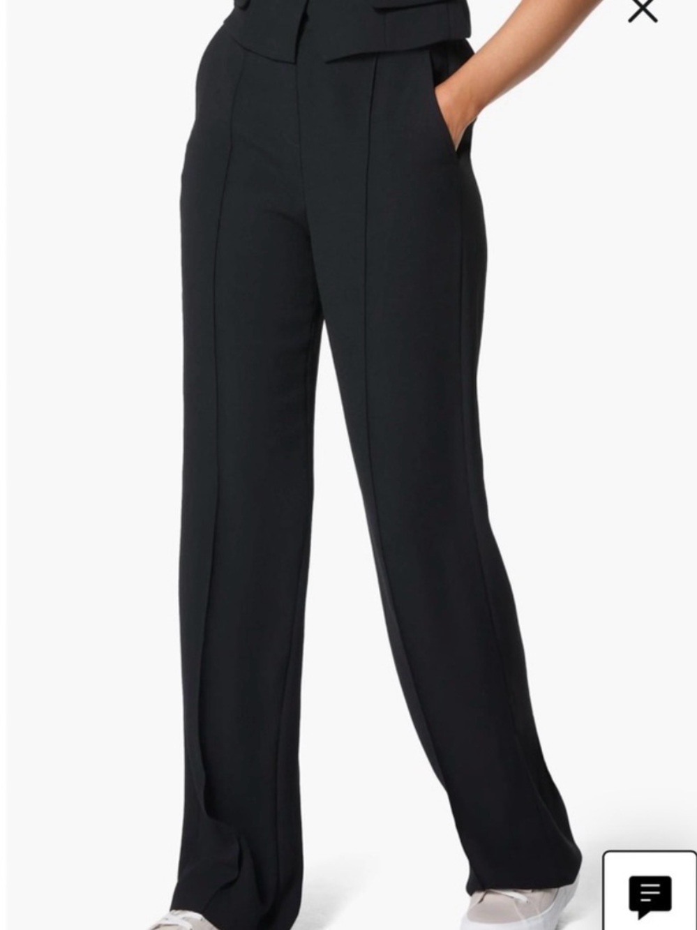 Spanx carefree crepe straight leg pants